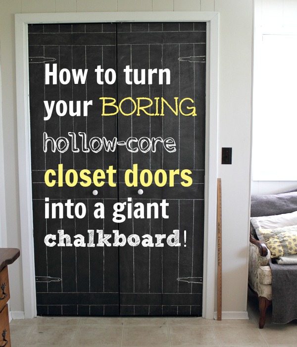 Diy Closet Door Update Turn Plain Doors Into A Giant