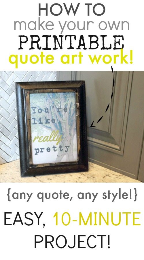 How To Make Your Own Printable Quote Art Work The Creek