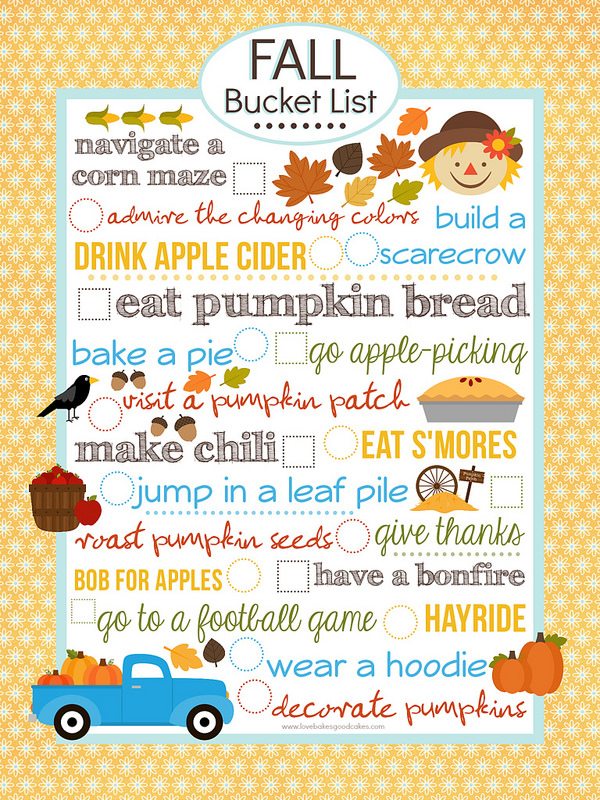 cute things to do in fall